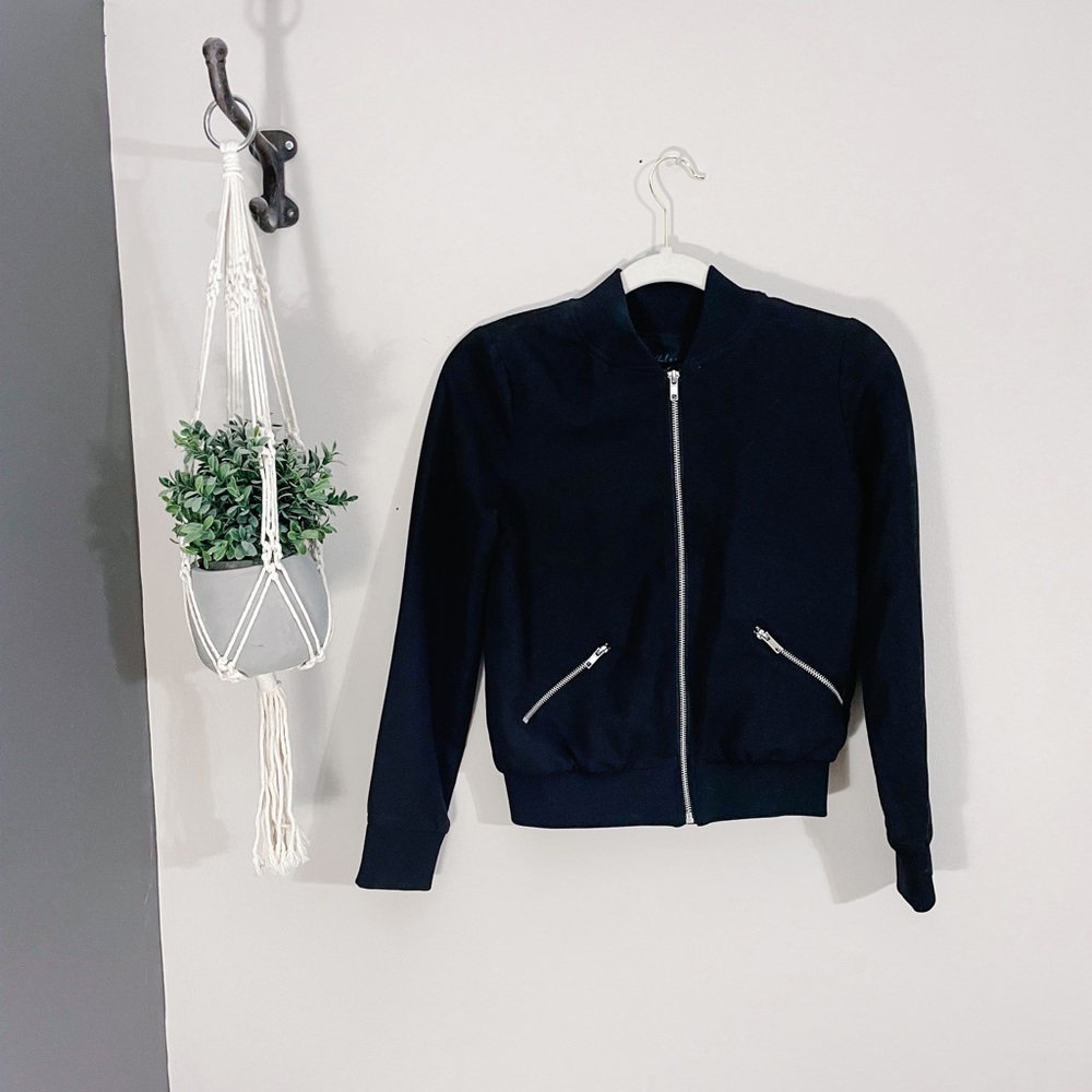 Black Bomber Jacket